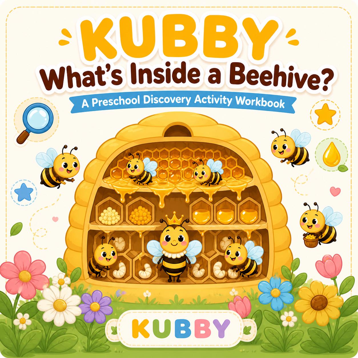 Beehive Discovery 50-Page Printable Preschool Workbook