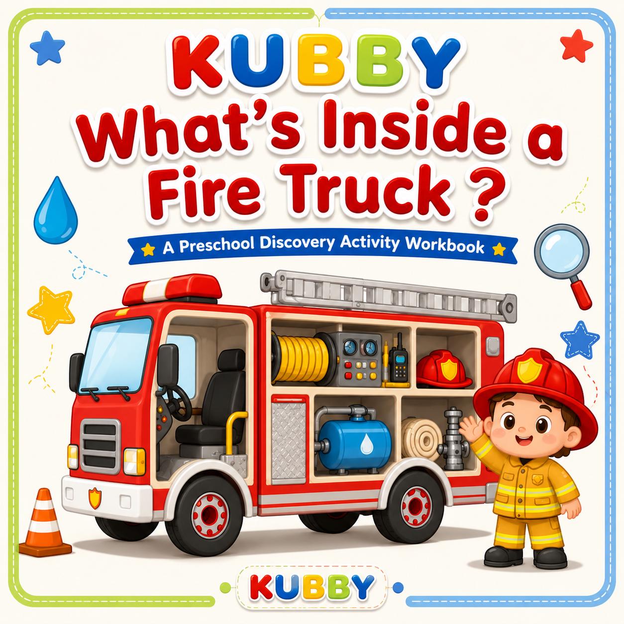 Fire Truck Discovery Workbook for Preschoolers