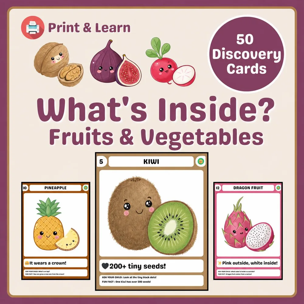 Fruits & Vegetables Discovery Activity Book