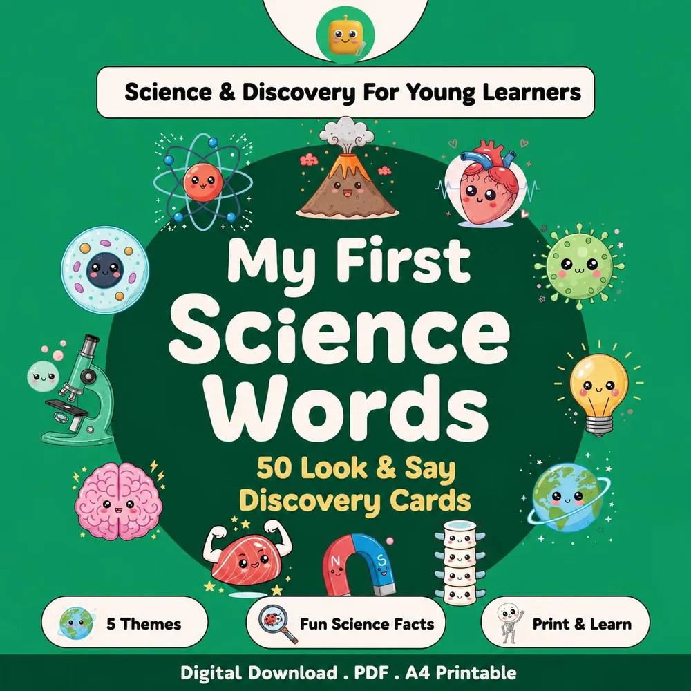 My First Science Words Flashcards